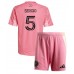 Maillot de foot Inter Miami Sergio Busquets #5 Domicile vêtements enfant 2025-26 Manches Courtes (+ pantalon court)
